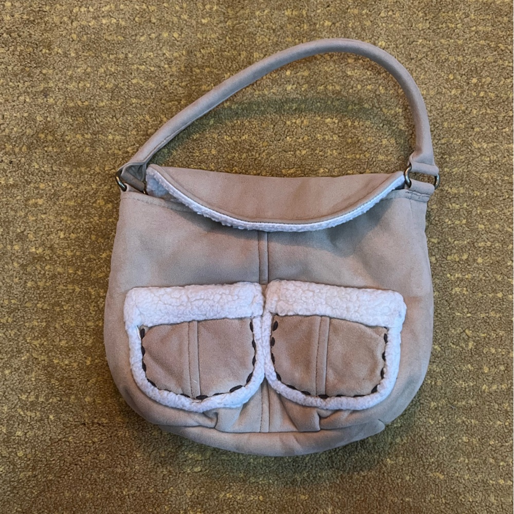 Gap Suede Teddy Fur Bag